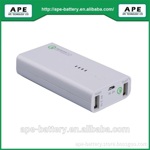 Built-in Qualcomm quick charger 2.0 system Mobile power protable